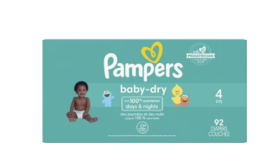 Pampers Baby Dry Extra Protection Diapers Super Pack Size 492.0ea - £40.75 GBP