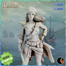 Lana | Pirate Girls Vol 1 * 35mm and 75mm Dungeons and Dragons Roleplay Miniatur - £5.58 GBP
