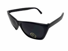 NWT Dirty Harry Shiny Black Plastic Black Lens Classic Mens Sunglasses - $13.46