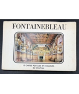 VTG 1960s Palace of Fontainebleau France 12 Postcard Booklet Set 4.25x6.5 - $13.99