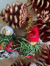 Vintage Traditional Christmas Tree Decor Ornaments Pinecones Classic 10 ... - $897.10 MXN