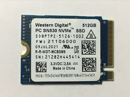 PC SN530 NVMe Gen3 x4 M.2 2230 SSD SDBPTPZ-512G-1002 512GB For surface L... - £43.40 GBP