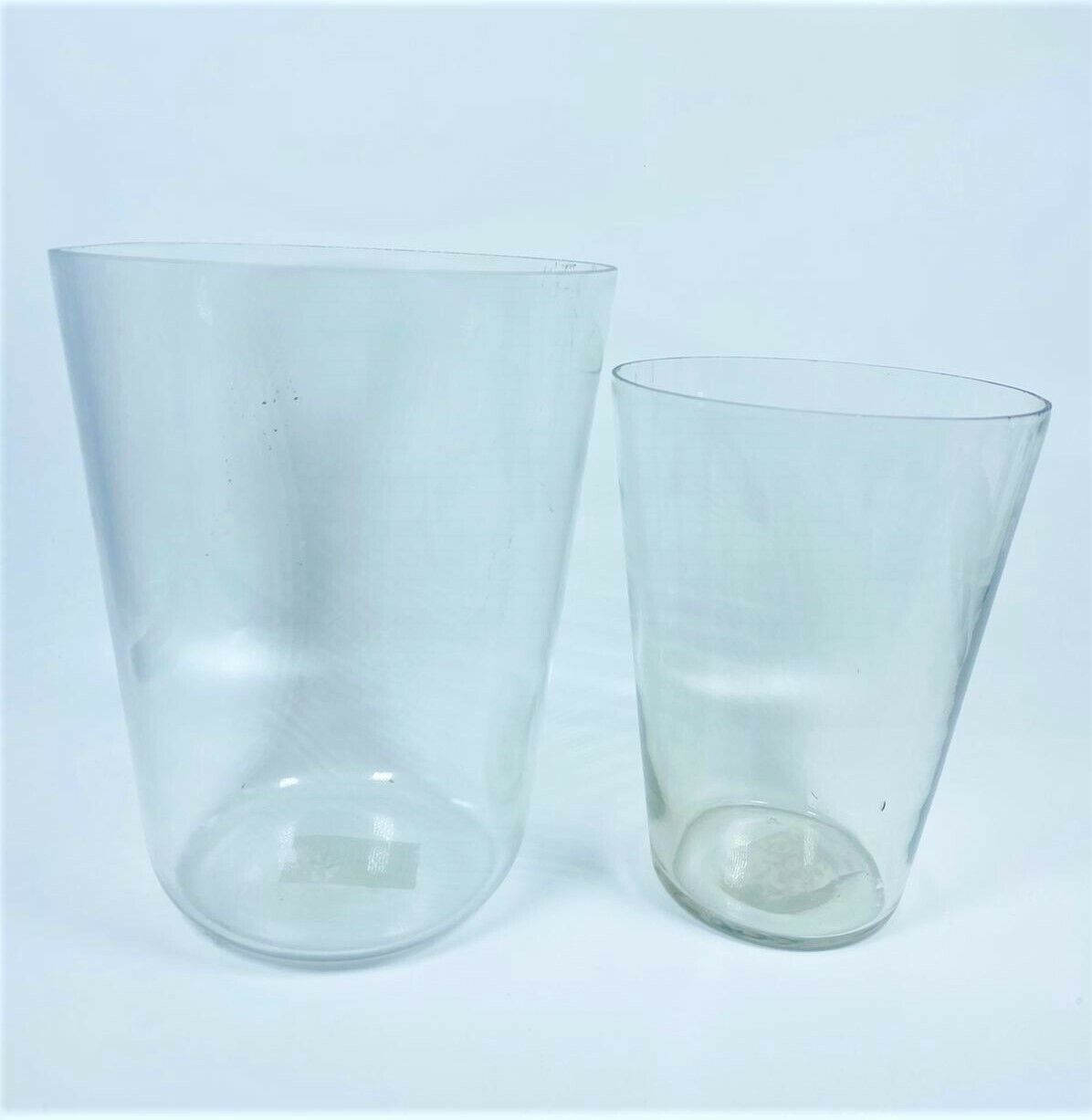 Conjunto De 2 Eau Gcr Grande Y Alto Vidrio En Claro Cristalería Por Lienzo - $29.69