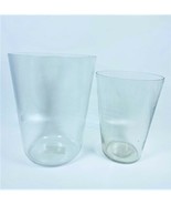 Conjunto De 2 Eau Gcr Grande Y Alto Vidrio En Claro Cristalería Por Lienzo - $564.31 MXN