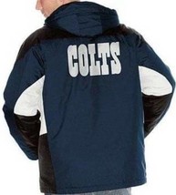 Mens Jacket Vest G-III NFL Football Indi Colts Blue Hooded 2 Pc Lombardi... - £93.09 GBP