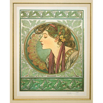 &quot;Laurel&quot; By Alphonse Mucha, Print Signed And Numbered - £2,965.70 GBP