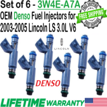 Genuine Denso 6 Pieces Fuel Injectors for 2003, 2004, 2005 Lincoln LS 3.0L V6 - £77.30 GBP