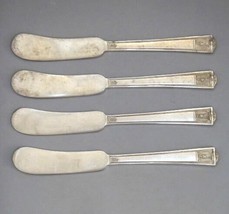 1923 vintage HOLMES EDWARDS SILVERPLATE CENTURY FLATWARE~ 4pc BUTTER KNIVES - £37.26 GBP