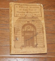 RARE! 1905 G. Schirmer NYC NO Advertise Booklet Pocket Manual Musical Terms - £22.66 GBP