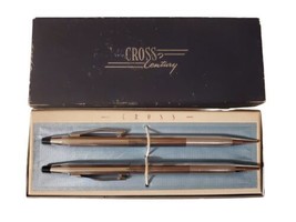 Vintage Cross Century Chrome PEN/ Mechanical Pencil Set 3501 In Box - £22.82 GBP
