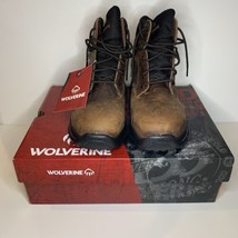 Wolverine Shiftplus Mid Lx 6&quot; Size 9 Ew W211126 Brown Work Boot Men Eh Wpf - £57.19 GBP