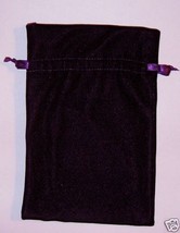 Dark Purple Velvet Tarot Bag Pouch 6&quot; x 9&quot;  New - £7.89 GBP