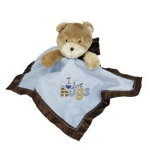 Carter&#39;s Teddy Bear I Love Hugs Security Blanket Stuffed Animal Plush Rattle - £44.32 GBP
