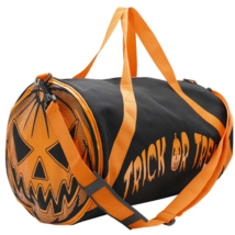 Kreepsville 666 Pumpkin Trick Treat Barrel Duffle Zip Bag Gym Travel Hal... - $49.95