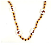 NCAA Arizona State Sun Devils Official Team 30&quot; Wood Garland England Necklace - $10.69