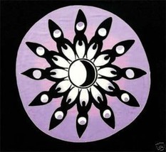 Phase of The Moon Goddess Wall Hanging - Altar - Purple New - £14.85 GBP