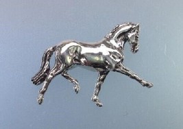 Dressage horse jewelry Sterling Silver pendant &amp; chain necklace Zimmer - £85.63 GBP