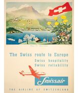 12808.Decoration Poster.Home wall.Room interior design.Aviation Swiss tr... - $17.10+