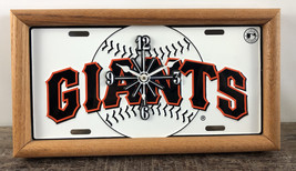 Vintage San Francisco Giants License Plate Clock White GIANTS - 13&quot; x 7&quot; - $29.69