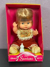 Uneeda Little Baby Sweetums Drinks Wets Vintage Doll Complete 1974 Read New - $15.83