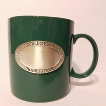 World&#39;s Greatest Grandfather Ceramic Mug EngravedPewter Plate Things Rem... - $14.95