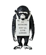  Do Nothing You&#39;ll Live Longer Banksy Street Art Resin Statue Figurine - £197.04 GBP+