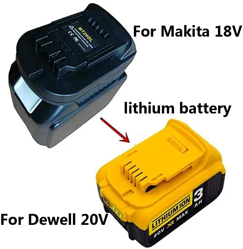 Promotion--Mt20Dl Battery Adapter For Makita 18V Bl1830 Bl1860 Bl1815 Li... - £207.05 GBP