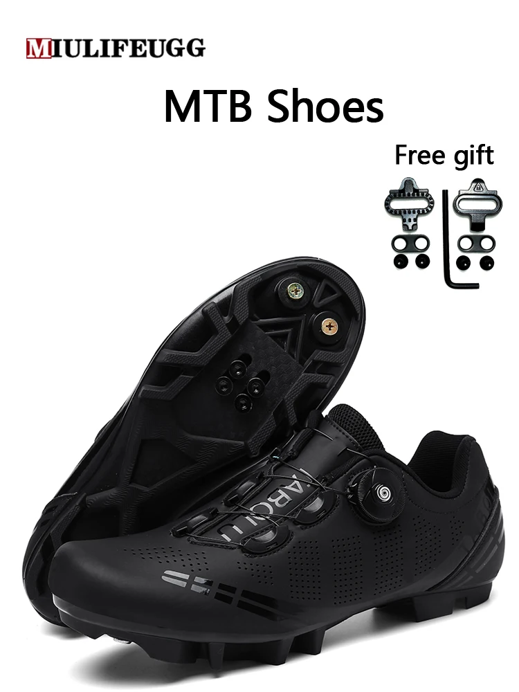 2024 Cycling MTB Shoes with Clits Men Route Cleat Road Bike Speed Flat Sneaker R - £156.68 GBP