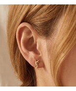 Women’s Versatile Mini Cartilage Earrings - Minimalist Letter Design - $9.90
