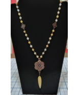 Golden Hematoid Quartz Pendant Necklace  - $44.00