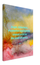 The Path of Peace by John - 18 x 24&quot; Quality Stretched Canvas Word Art P... - $85.00