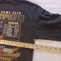 Team Apparel NFL Super Bowl XLIV Champion New Orleans Saints Shirt Size Medium image 10