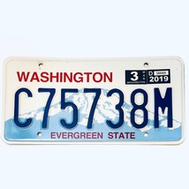 2019 United States Washington Evergreen State Passenger License Plate c7... - $224.29 MXN
