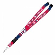 st. louis cardinals mlb team logo crossover lanyard safety latch usa made - £19.97 GBP