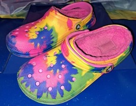 Crocs Unisex Size US 7 M W 9 Tie-dye Classic Lined Clog - £22.35 GBP