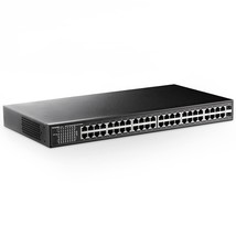 48 Port Gigabit Ethernet Switch With 2 Sfp Port, Dual Power Supply, Fanless Meta - £288.64 GBP