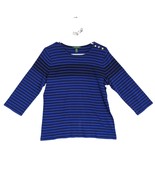 LRL Ralph Lauren Women&#39;s XL Blue Black Striped Top, Nautical Preppy Coastal - €21,56 EUR
