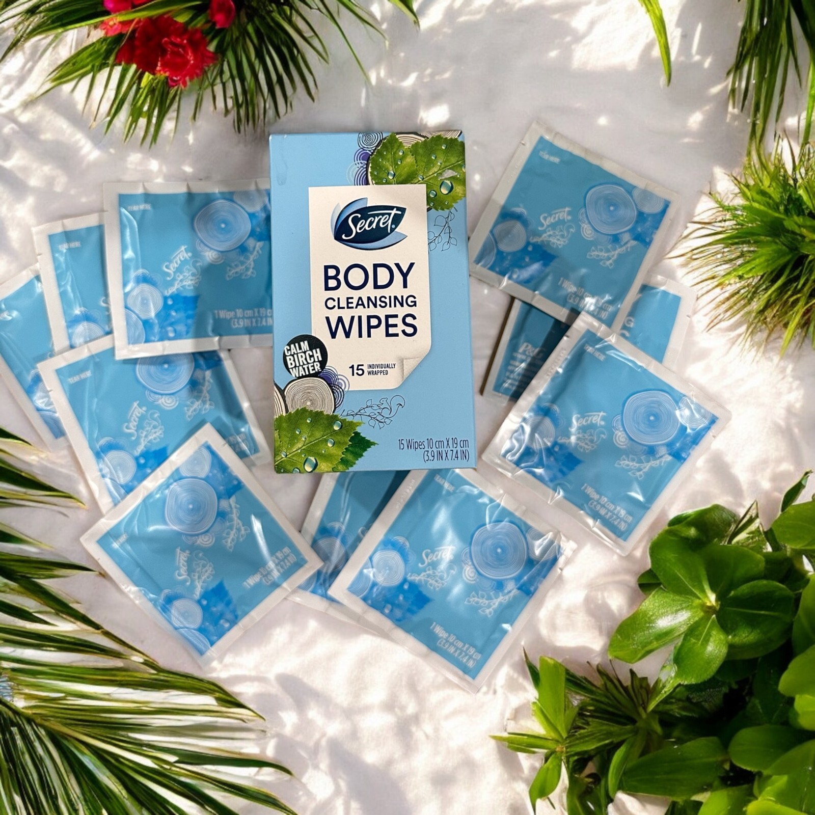 Secret Body Cleansing Wipes, Cool Birch, Individually Wrapped. 15 Wipes ... - $8.99