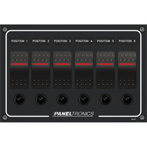 Paneltronics Waterproof Panel - DC 6-Position Illuminated Rocker Switch ... - $104.87