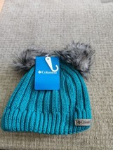 Columbia Youth Snow Problem II Beanie One Size Blue Faux Bear Ears ⛷️❄️NWT - £15.57 GBP