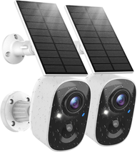 Solar Battery Powered Outdoor Cameras for Home Security with AI Motion Detection - £41.91 GBP+