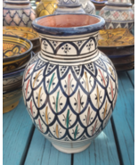 Handmade Traditional Moroccan Vase – Authentic Berber Pottery, Boho Home... - $205.52 CAD