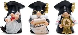 Set of 3 Graduation Gnomes Decorations Graduation Party Gnomes Figurines... - $31.58