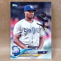 2018 Topps #186 Luis Perdomo SIGNED Autograph San Diego Padres Card - £3.11 GBP