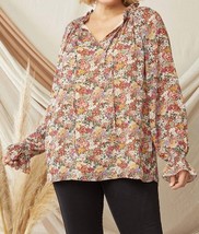 Entro ruffle detail v neckline blouse for women - size XL - £27.39 GBP