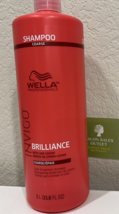 Wella Invigo Brilliance Color Protection Shampoo 33.8oz / Liter Coarse Hair - £17.16 GBP