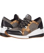 New Michael Kors Womens Liv Glitter Wedge Fashion Sneaker Bronze Variety... - $135.99