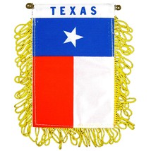 Texas State Flag Mini Banner 3&quot; x 5&quot; - $11.66