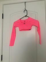 Champion Girls Fitted Crop Top Compression Top Size XS Pink - $32.69