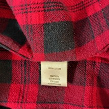 Sonoma Life + Style Men's Red & Black Button-Up Flannel Shirt Long Sleeve Sz XL image 6